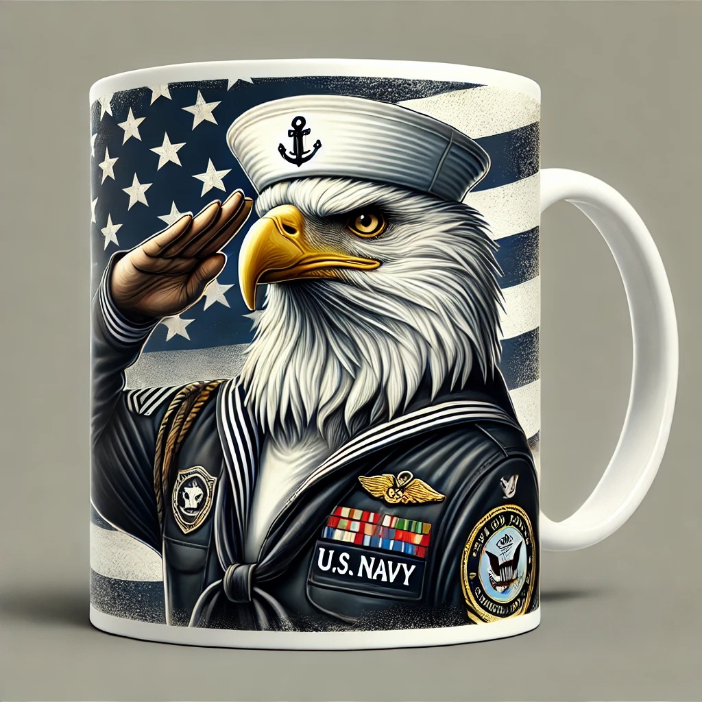 Handmade Veterans Tribute Mug (BUY 2 GET FREE SHIPPING)