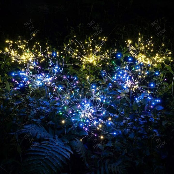 Summer Hot Sale 50% OFF - Waterproof Solar Garden Fireworks Lamp