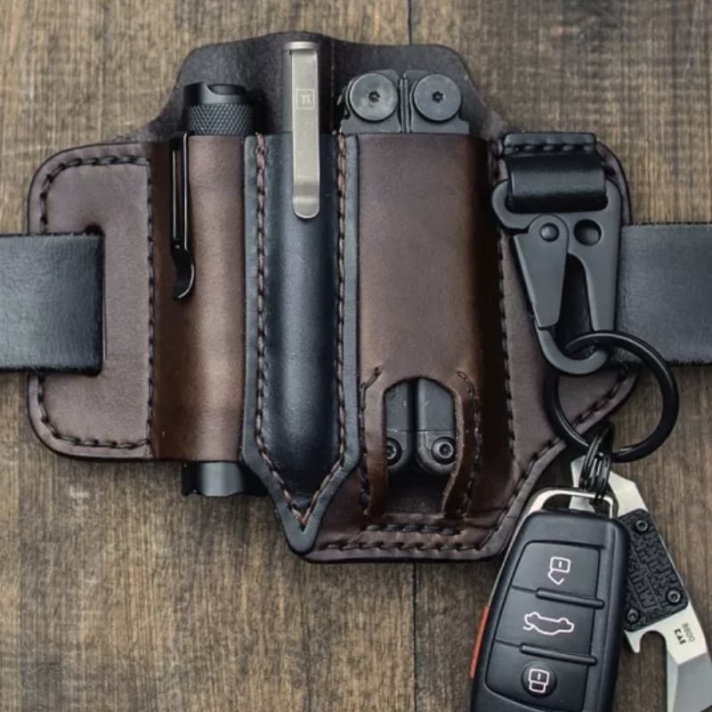 🎁Hot Sale 50% Off🎁Cowhide Leather Owl Buckle Tactical Multifunctional Belt Cover