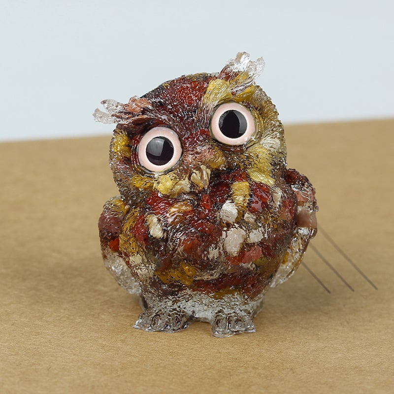 🔥Handmade Natural Crystal Gemstone Owl - Ready to Ship