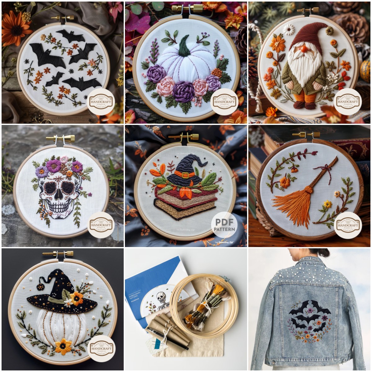 🔥 Last Day Sale🔥2024 Halloween Embroidery KIT