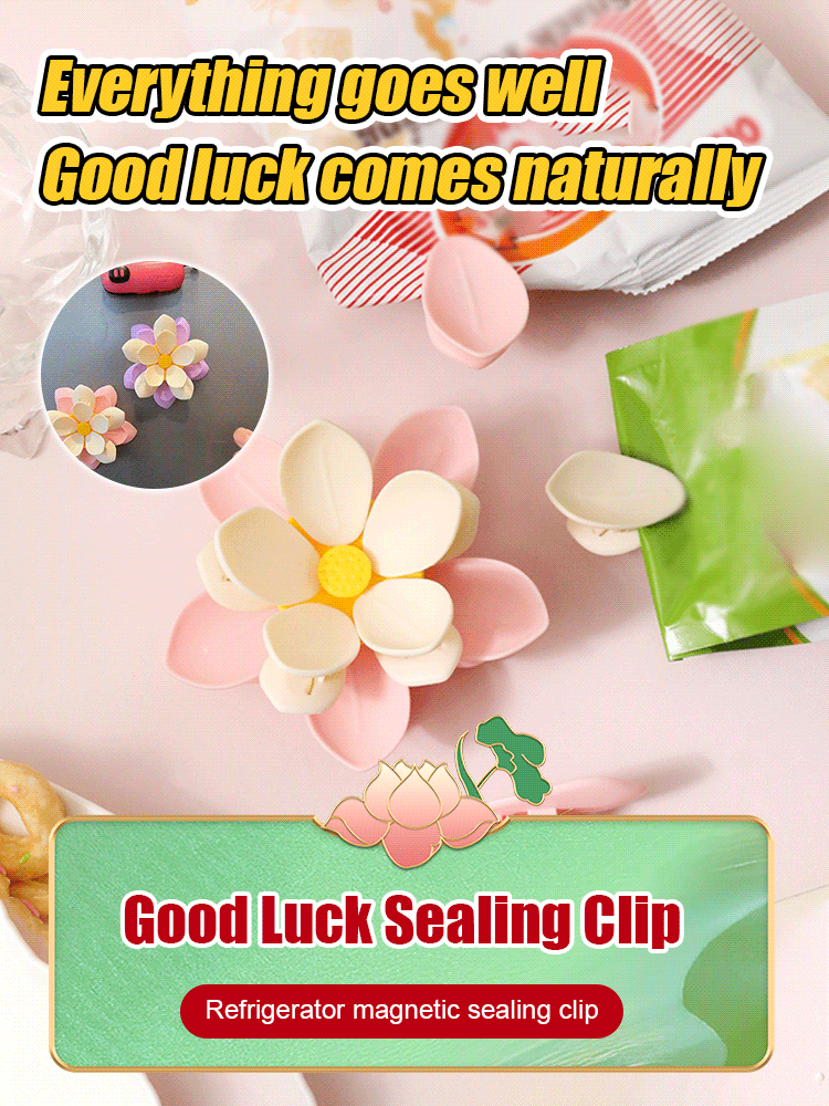 💥LAST DAY SALE 50% OFF💥Lotus Sealing Clip Refrigerator Magnet