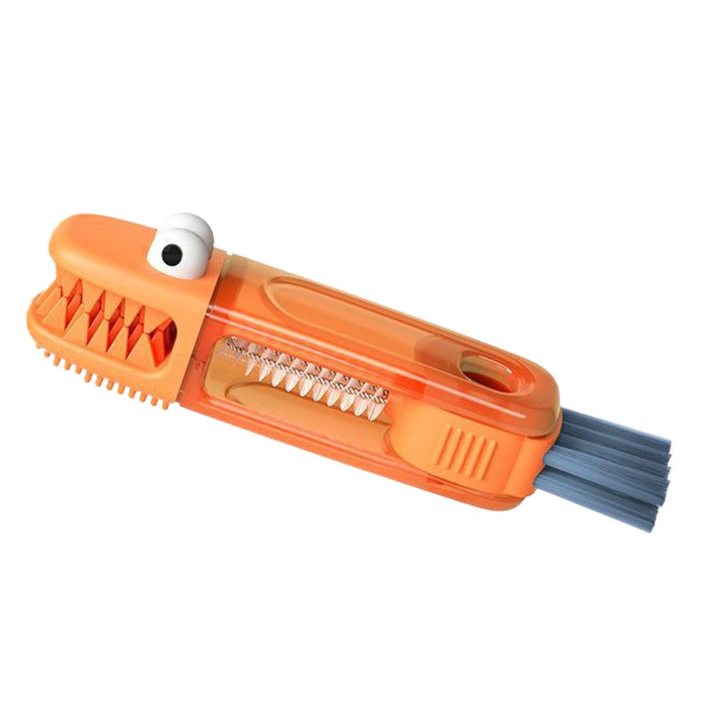 🔥Last Day Promotion 70% OFF🔥Crocodile  Shape 3 in 1 Cup Lid Gap Cleaning Brush⚡Buy 3 Get 3 Free