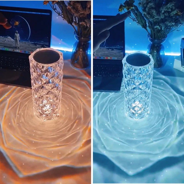 (🔥Last Day Promotion-48%OFF)Touching Control Rose Crystal Lamp(Buy 2 get Free Shipping)