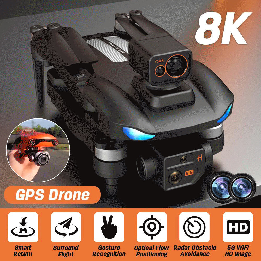 🔥(Today's Promotion-SAVE 70% OFF) Latest GPS Drone with Dual Camera 8K UHD--Free VIP Shipping (5G/Wi-Fi)