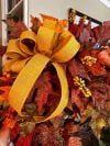 🍁Fall Harvest Sale: 60% OFF! Fall Maple Leaves Wreath, Small Autumn Front door wreath, wreath with berries and peonies, Thanksgiving Harvest Grapevine