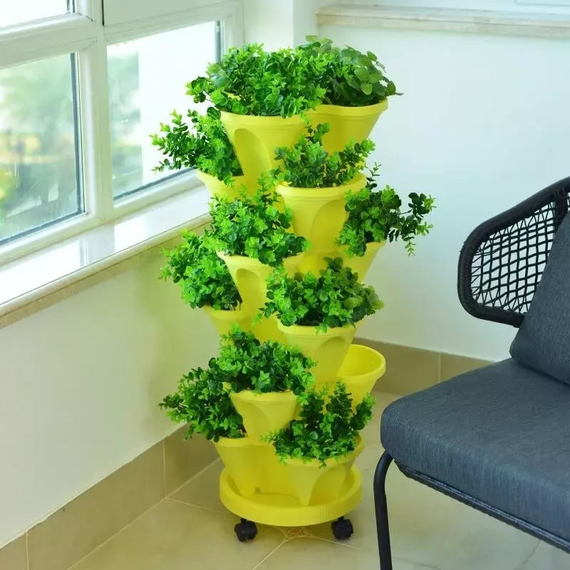 Plant Festival Special Sale 49% OFF🌼Stand Stacking Planting Pots🔥Buy 2 Get 1 Free(3pcs)