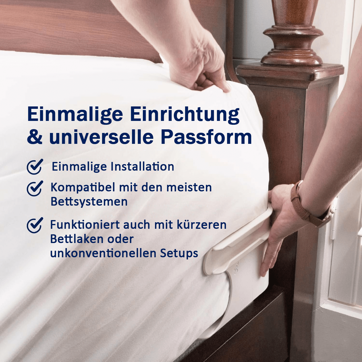 💖Letzter Tag 49 % Rabatt💖Bettlakenhalter – Halten Sie Bettlaken sicher an ihrem Platz