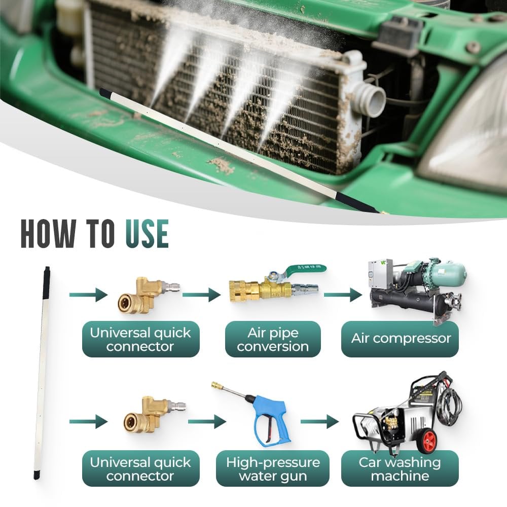 ⏰LAST DAY SALE 50% OFF💥24'' Portable Radiator Flush and Cleaner Tool