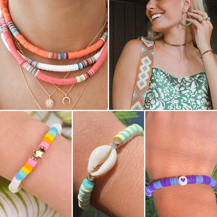 🔥LAST DAY SALE 50% OFF💕Clay Beads Bracelet Making Kit