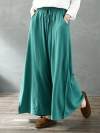 Enlighten Me Cotton & Linen Wide Leg Pant