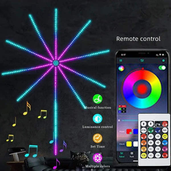 🔥Heißer Verkauf 49% Rabatt🔥WiFi Bluetooth Smart Feuerwerk LED-Licht