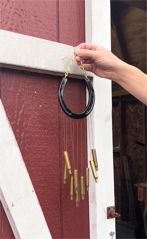 🔥.270 Casings Horseshoes Dream Catcher Chime