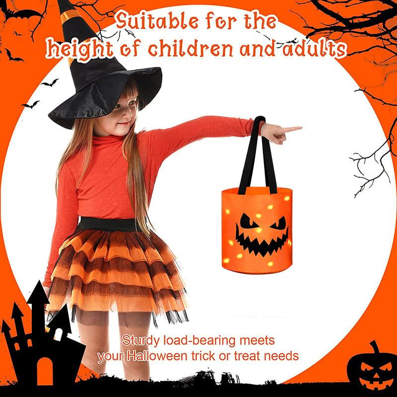 🔥LAST DAY SALE 50% OFF🎃 LED Light Halloween Trick or Treat Bags⚡️BUY 2 GET 1 FREE