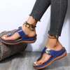 🔥Last Day 50% OFF🔥 - Roman style leather wedge shoes for women