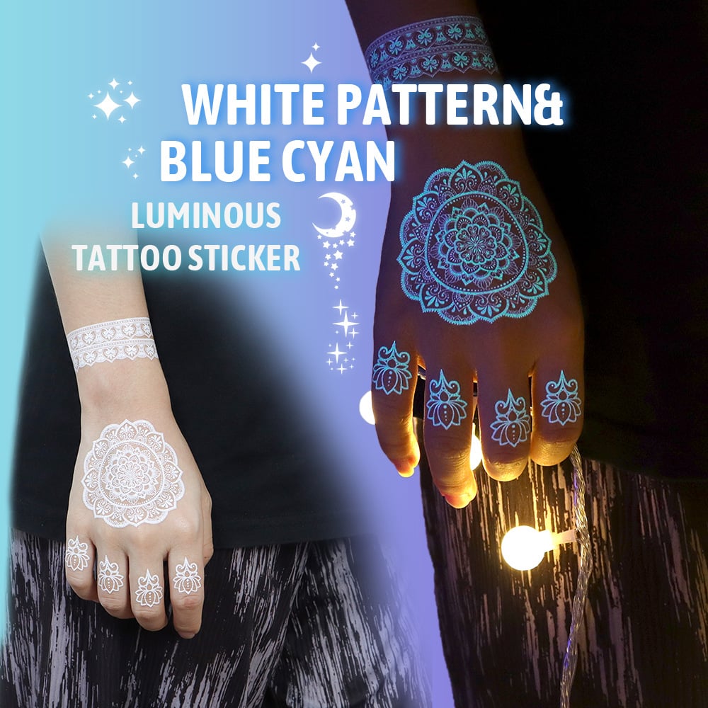 Luminous tattoo sticker