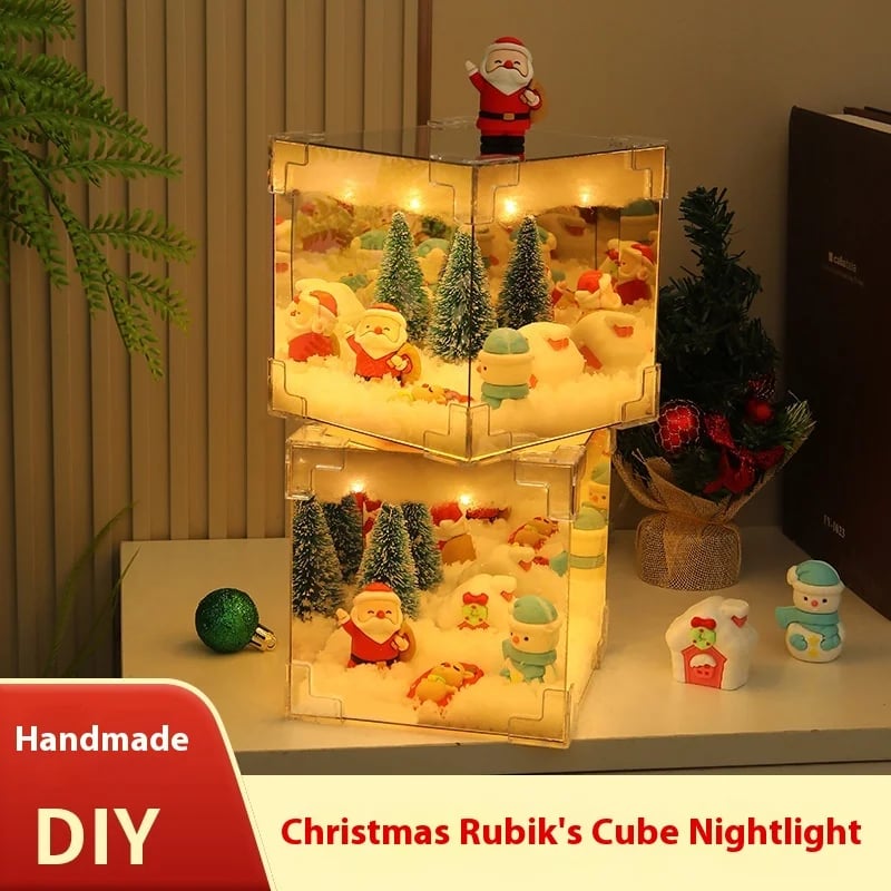 🎄TikTok Christmas Sale - 70% OFF🎄Christmas Rubik's Cube Night Light