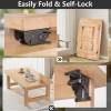 ⏰LAST DAY SALE 50% OFF💥Heavy-Duty Folding Brackets with 90° Lock – Space-Saving Steel Hinges