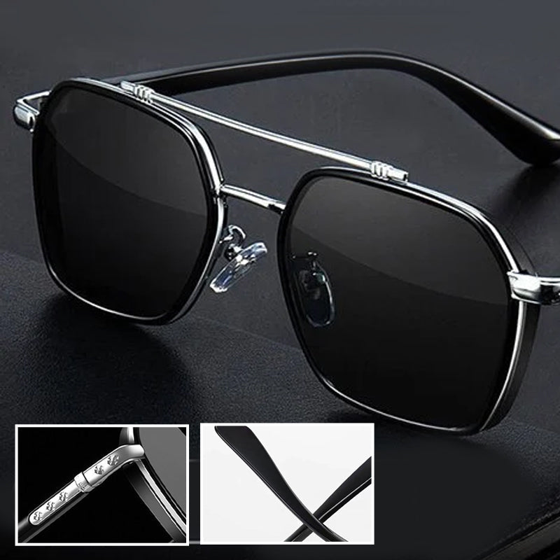🔥(HOT SALE - 50% OFF) Double Beam Slim Retro PC Frame Optical Glass,BUY 2 FREE SHIPPING