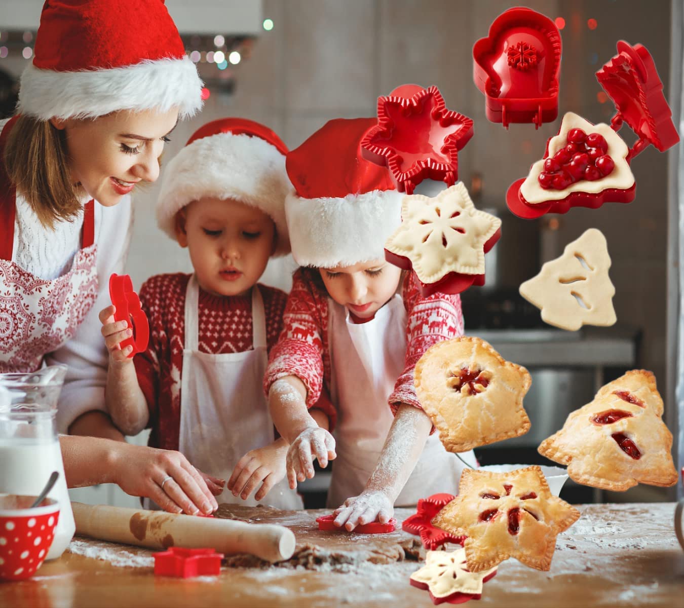 🎄LAST DAY SALE🎄 Christmas One-press Hand Pie Maker
