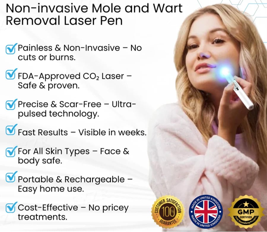 BENDCHARGE™ Non-Invasive Mole and Wart Removal Laser Pen