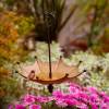 Umbrella Shaped Bird Feeder, Metal Garden Decoration for Hummingbirds, Bees, Butterfly