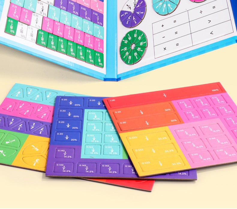 🔥Last Day Promotion 70% OFF🔥Montessori Magnetic Book Fraction Puzzle For Children