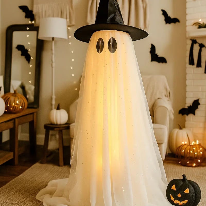 🔥Halloween Decoration Top 1 - 👻✨Giant Glittering Ghost - outdoor/indoor