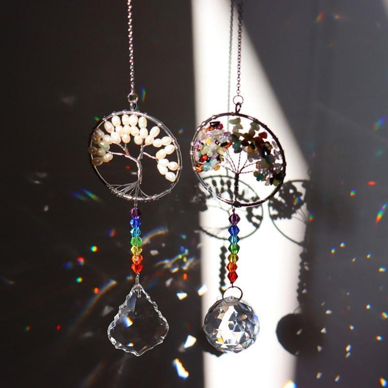 🔥Last Day Sale - 60% OFF🎁Crystal Wind Chime Tree Of Life Suncatcher⚡Buy 2 Get Free Shipping