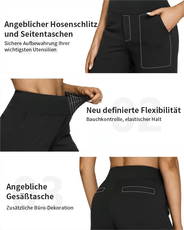 🔥Heißer Verkauf - 49% Rabatt🔥Locker sitzende Yogahose mit hoher Taille