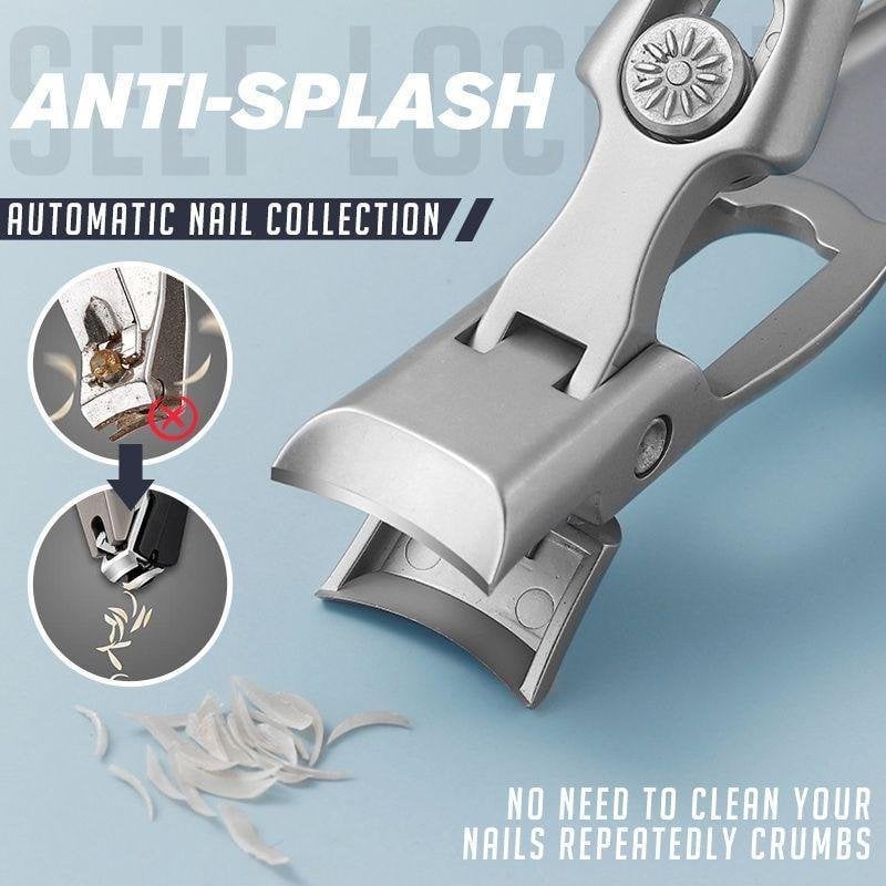 (🔥Last Day Promotion - 50%OFF) Anti-nail Splash Stainless Steel Nail Clippers(For Thick Nails)-Buy 2 Get 1 Free Only Today!