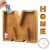 (🔥Last Day Promotion- SAVE 70% OFF)Large Personalized Wooden Alphabet Piggy Bank-Buy 2 Get VIP Shipping