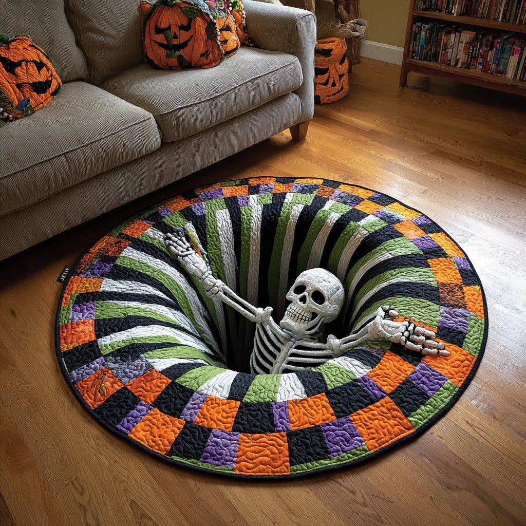 🎃Halloween Abyss Quilted Round Mat