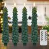 ⏰LAST DAY SALE 50% OFF💥Christmas Tree Flameless Taper Candles with Remote Timer