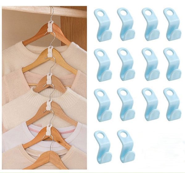 (🌲EARLY CHRISTMAS SALE - 50% OFF) Space-Saving Clothes Hanger Connector Hooks - Buy 3 Get 2 Free