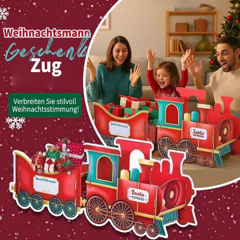 🔥Heißer Verkauf 49% Rabatt🚂Weihnachtsmanns Geschenkzug