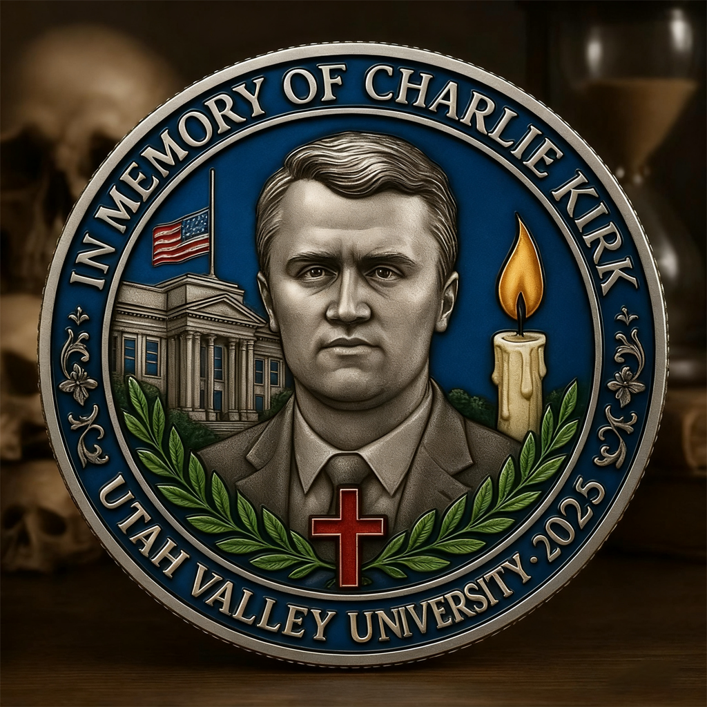 🙏🕊️ Charlie Kirk Commemorative Coin Set—🕯️Dedicated to the True Patriot