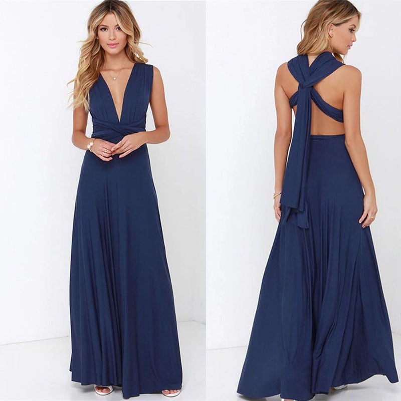 🔥Last Day 49% OFF - Versatile and Sexy Strap Wrap Dress - Bridesmaid Dress