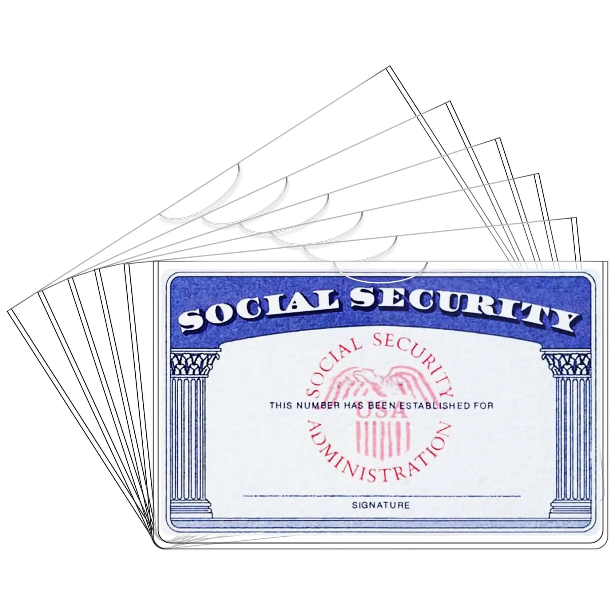 💥LAST DAY SALE 50% OFF💥Social Security Card Protector Sleeves -20 Pack