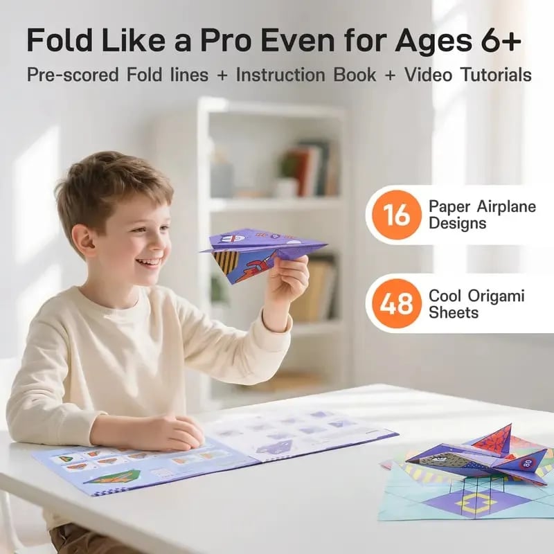🔥Last Day Promotion 50% OFF🔥DIY Paper Airplane Book