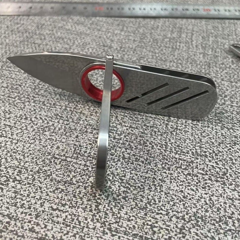 (🔥Last Day Promotion - 70%OFF)All-steel Ring Push Knife Portable Bottle Opener Keychain Knife