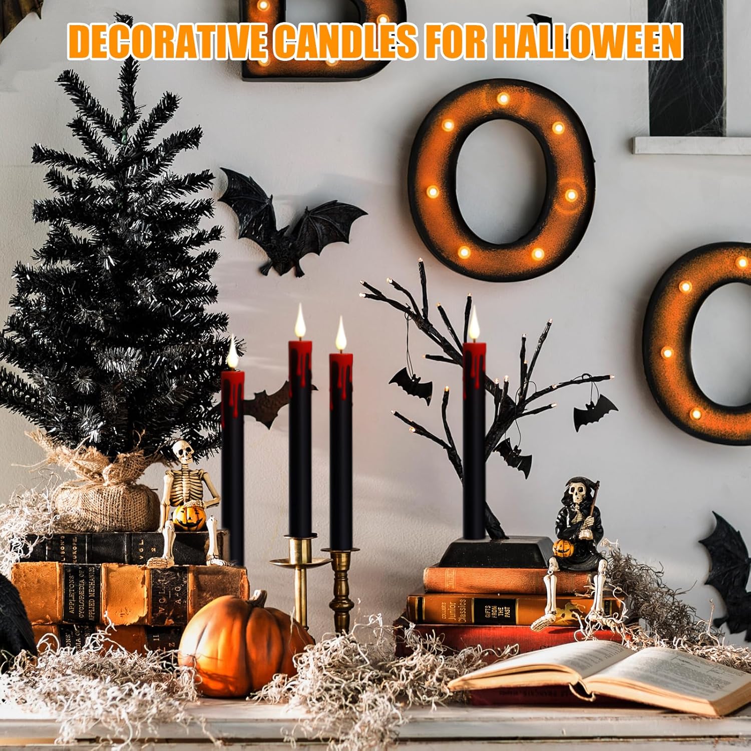 🔥Last Day Promotion 50% OFF🔥6-Piece Halloween Electronic Candle Set