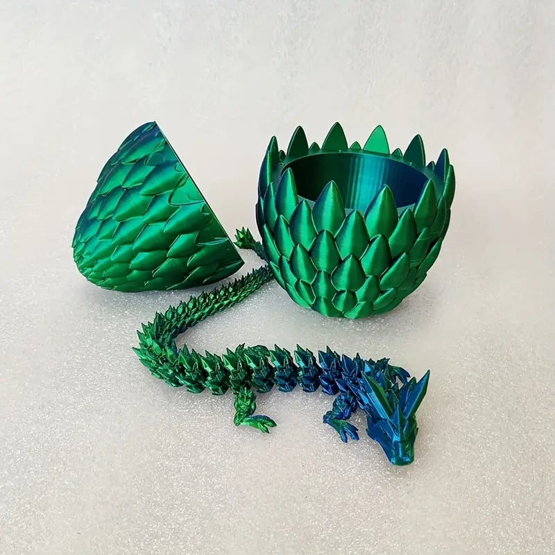 🎄Christmas Sale- 70% OFF🐉3D-Printed Articulated Crystal Dragon