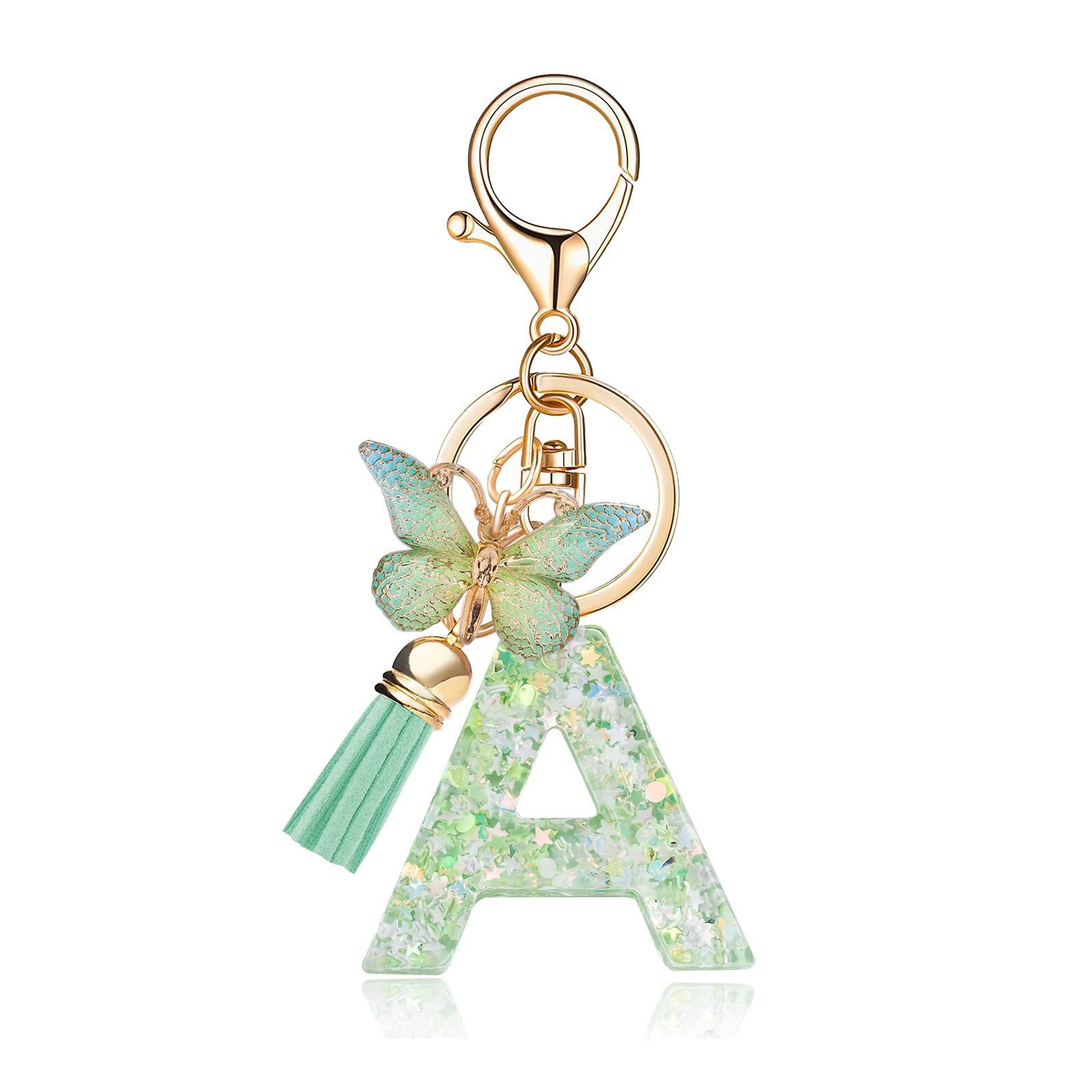 🎁TikTok Last Day Sale - 70% OFF🔥Initial Letter Keychains🦋