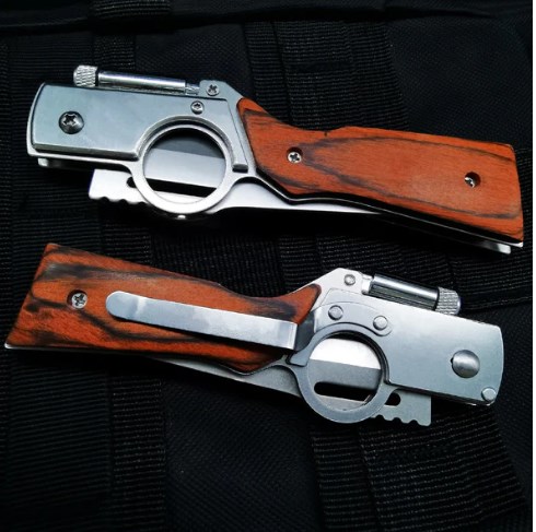 🔥Handcrafted By German Masters - Multifunctional Outdoor AK47 Folding Knife