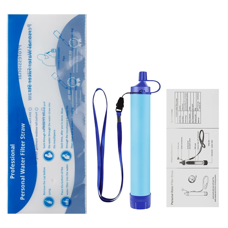 🏆Flash Sale⚡ 50K+ SOLD! Almost Gone-💥Personal Straw Water Filter for Camping, Hiking, Survival, Emergency, Travel,Best gifts