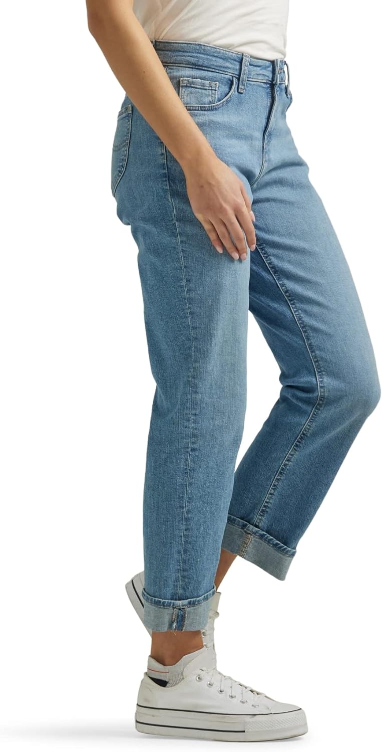 Lee Women's Mid Rise Boyfriend Jean