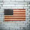 Handcrafted Wooden American Flag