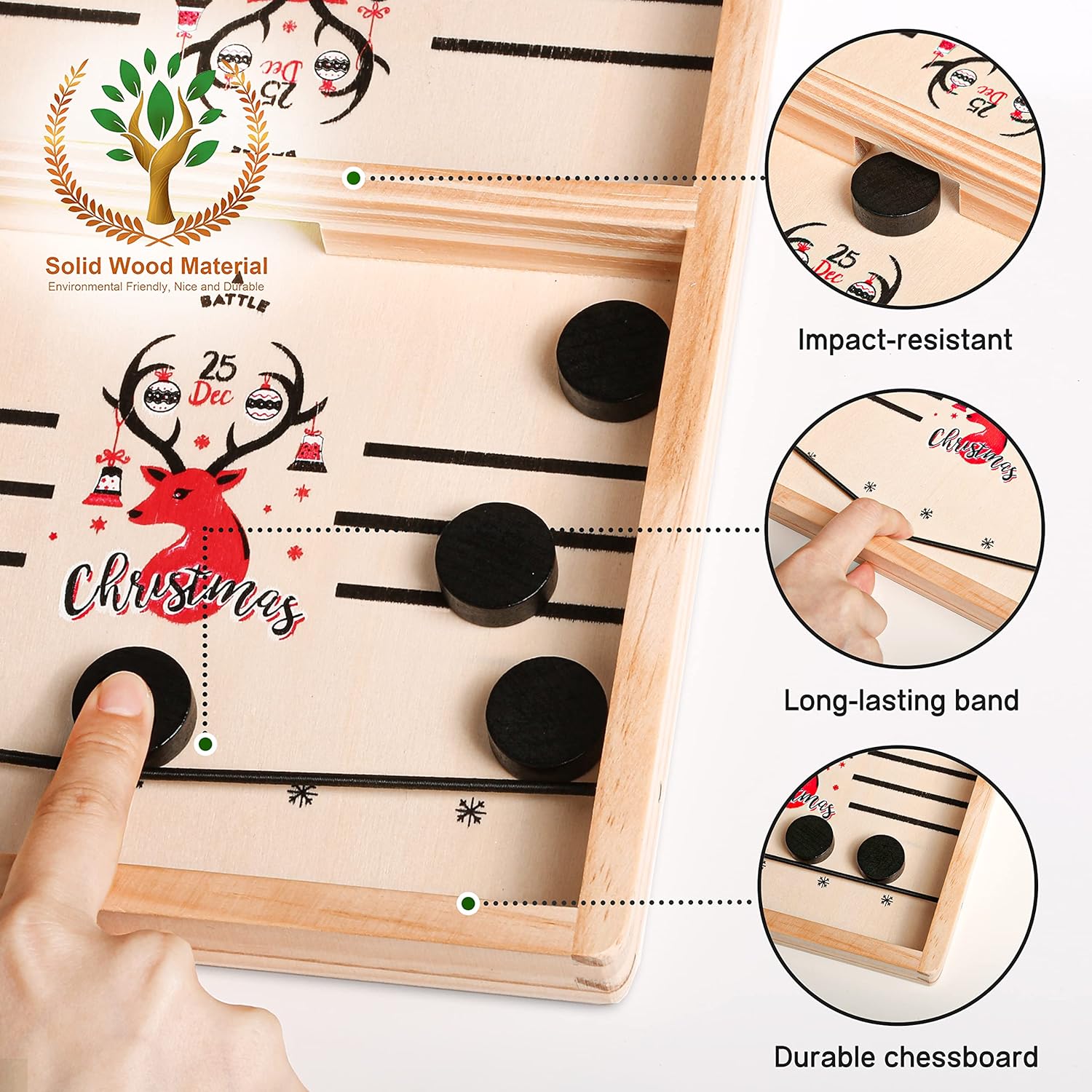 🎄BUY 2 FREE SHIPPING-Wooden Hockey Game