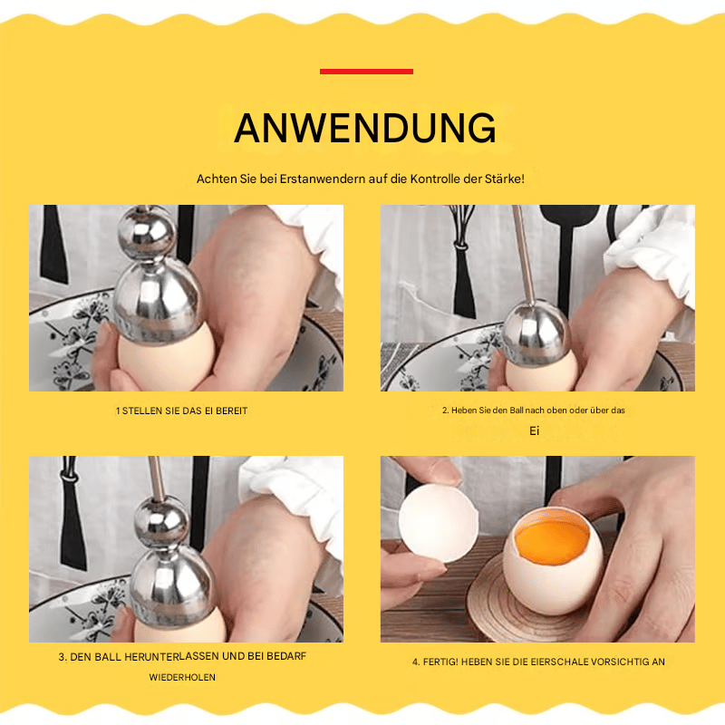 🔥Letzter Tag 50% Rabatt- Eierknacker-Werkzeug aus Edelstahl🍳🥚